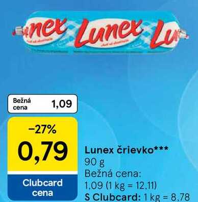 Lunex črievko, 90 g