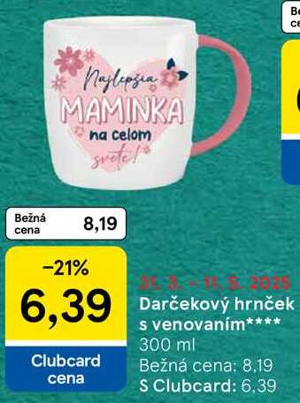 Darčekový hrnček s venovaním