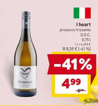 I heart prosecco frizzante D.O.C. 0,75l