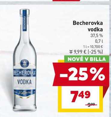 Becherovka vodka 37,5% 0,7l