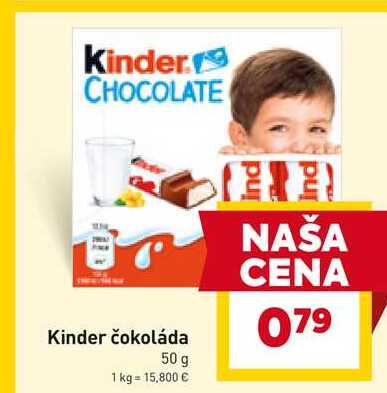 Kinder čokoláda 50 g 