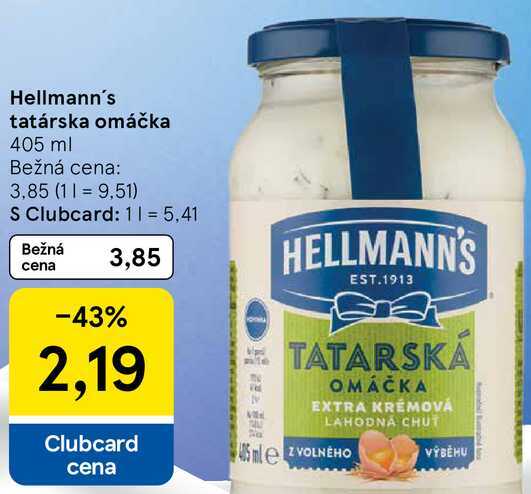 Hellmann's tatárska omáčka, 405 ml 