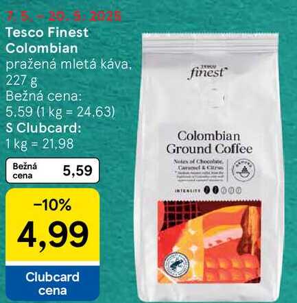 Tesco Finest Colombian, 227 g 