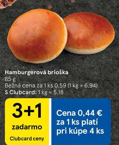 Hamburgerová brioška, 85 g