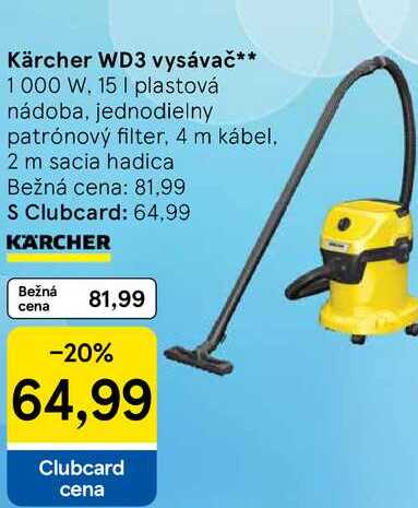 Kärcher WD3 vysávač