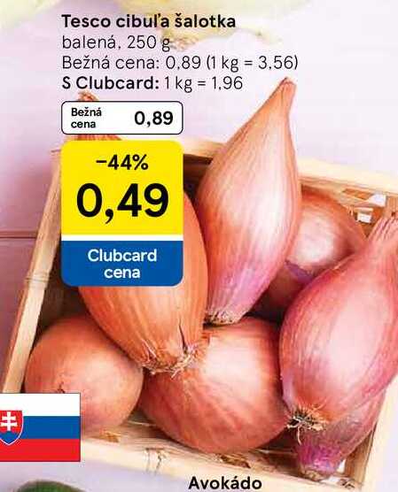Tesco cibuľa šalotka, 250 g 