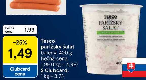 Tesco parížsky šalát, 400 g