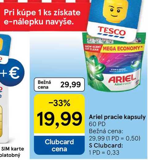 Ariel pracie kapsuly, 60 PD 