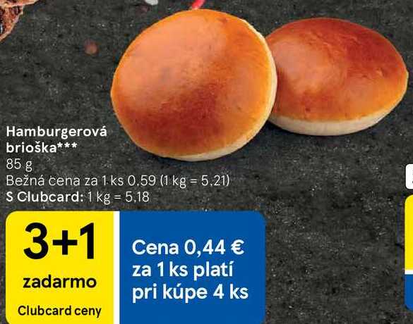 Hamburgerová brioška, 85 g 