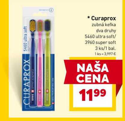 Curaprox zubná kefka dva druhy 5460 ultra soft/ 3960 super soft 3 ks/1 bal. 