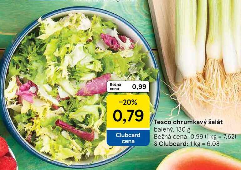 Tesco chrumkavý šalát, 130 g 