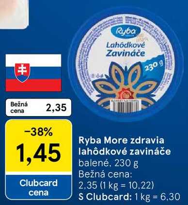 Ryba More zdravia lahôdkové zavináče, 230 g
