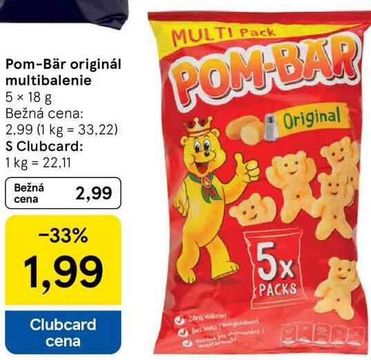 Pom-Bär originál multibalenie, 5x 18 g 