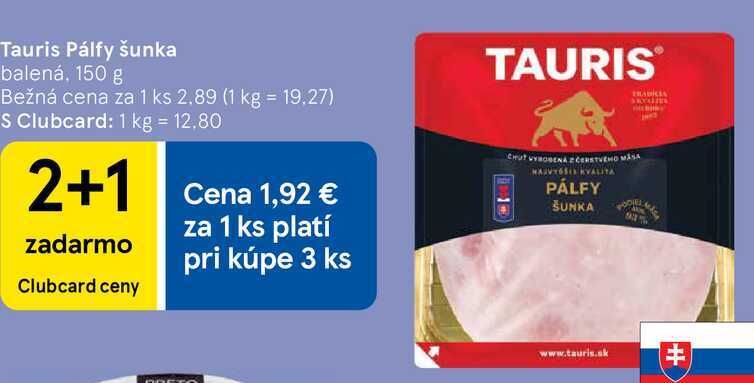 Tauris Pálfy šunka, 150 g 