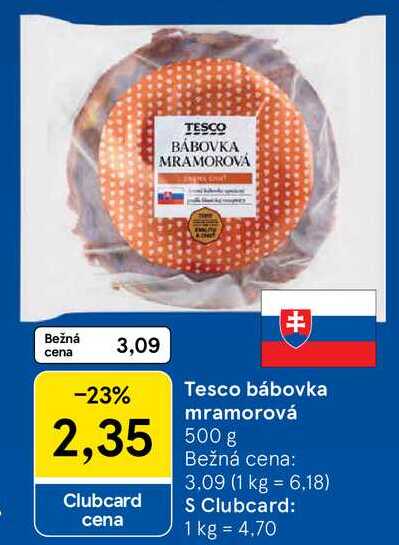 Tesco bábovka mramorová, 500 g