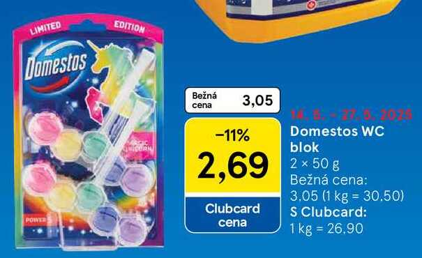 Domestos WC blok, 2x 50 g 