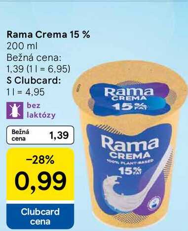 Rama Crema 15 %, 200 ml