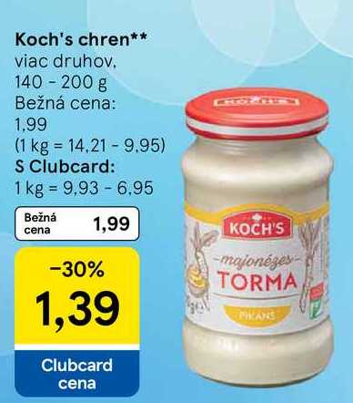 Koch's chren, 140 - 200 g 