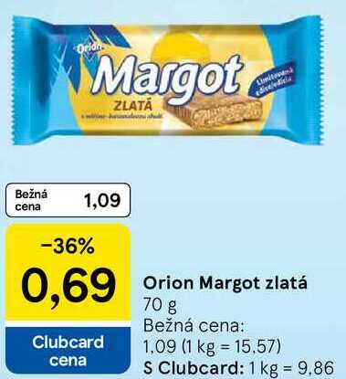 Orion Margot zlatá, 70 g 