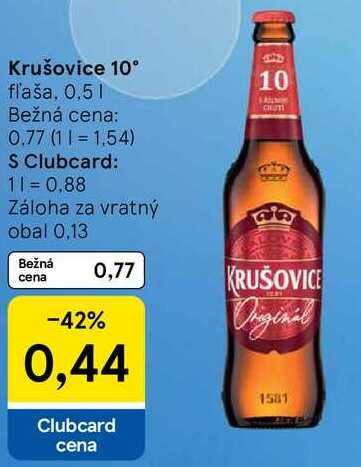 Krušovice 10°, 0,5 l