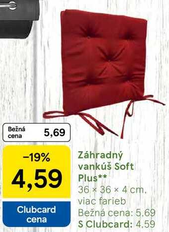 Záhradný vankúš Soft Plus