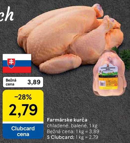 Farmárske kurča, 1 kg