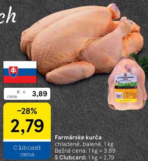 Farmárske kurča, 1 kg 