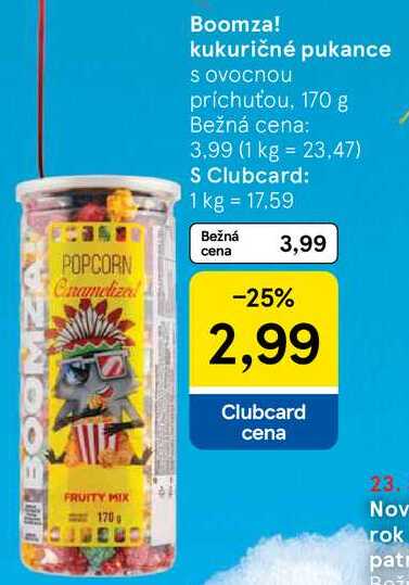 Boomza! kukuričné pukance, 170 g 