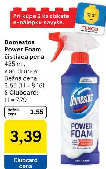 Domestos Power Foam čistiaca pena, 435 ml
