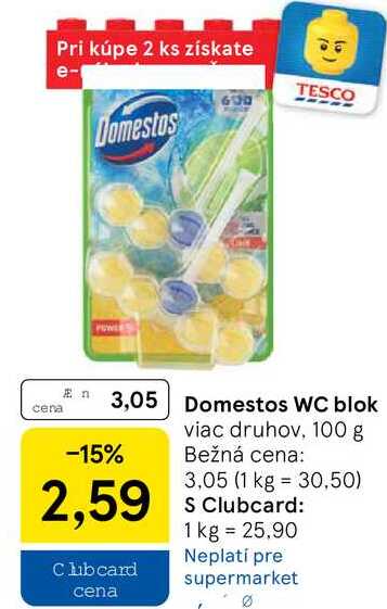 Domestos WC blok, 100 g