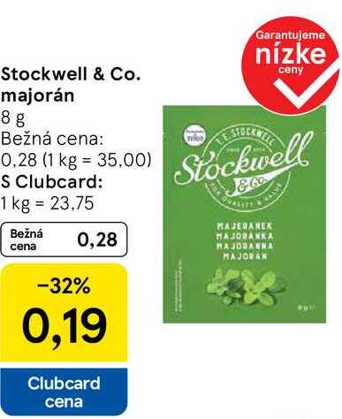 Stockwell & Co. majorán, 8 g 
