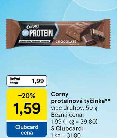Corny proteínová tyčinka, 50 g