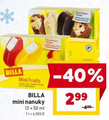 BILLA mini nanuky 12 x 50 ml