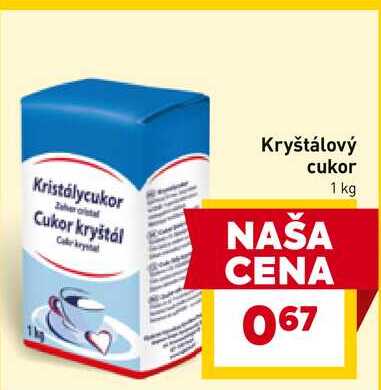Kryštálový cukor 1 kg