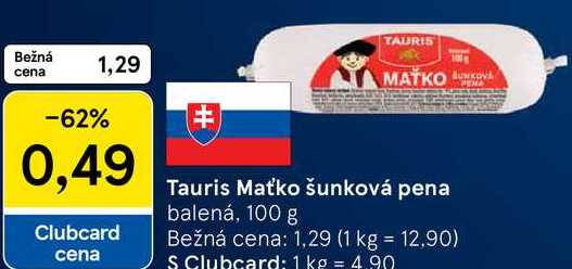 Tauris Maťko šunková pena, 100 g 