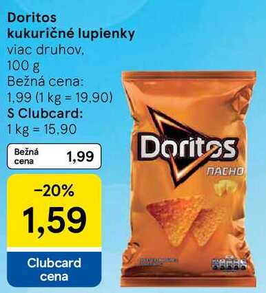 Doritos kukuričné lupienky, 100 g