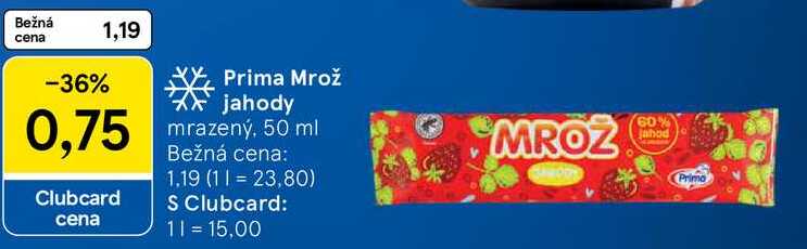 Prima Mrož jahody, 50 ml