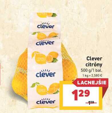 Clever citróny 500 g/1 bal. 
