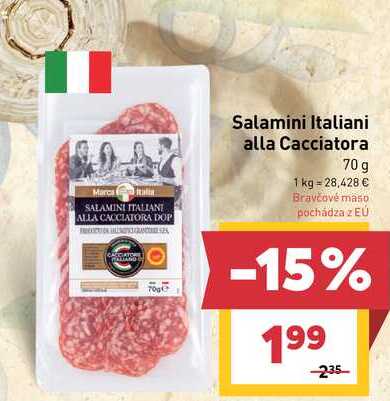 Salamini Italiani alla Cacciatora 70 g 