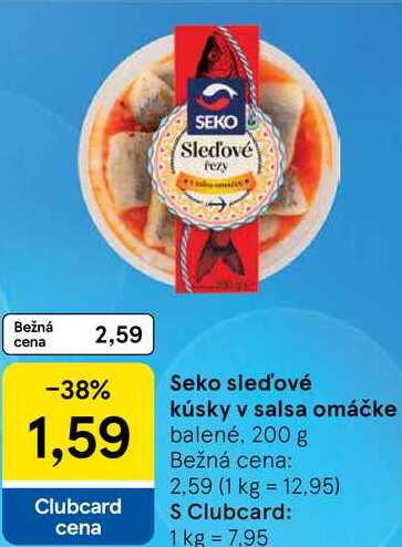 Seko sled'ové kúsky v salsa omáčke, 200 g 