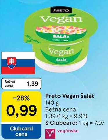 Preto Vegan šalát, 140 g