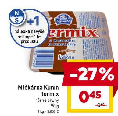 Kunín termix rôzne druhy 90 g 
