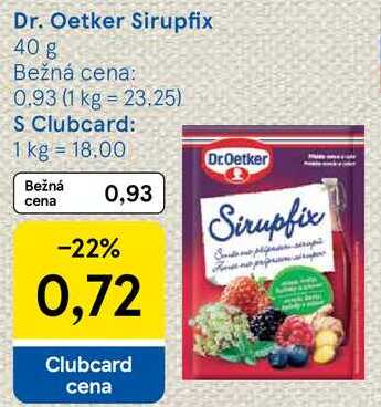 Dr. Oetker Sirupfix, 40 g