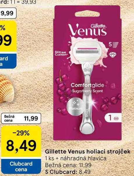 Gillette Venus holiaci strojček, 1 ks + náhradná hlavica 