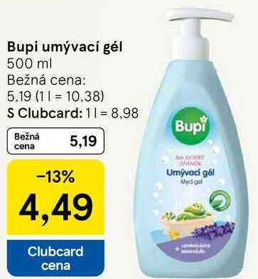 Bupi umývací gél, 500 ml 