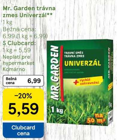 Mr. Garden trávna zmes Univerzál, 1 kg
