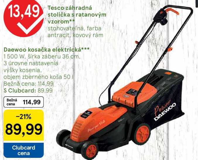 Daewoo kosačka elektrická