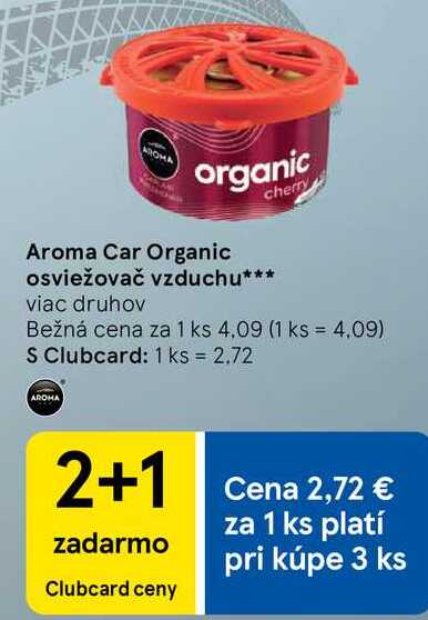 Aroma Car Organic osviežovač vzduchu