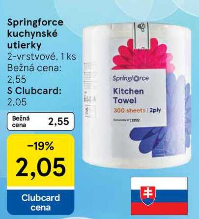 Springforce kuchynské utierky, 1 ks 