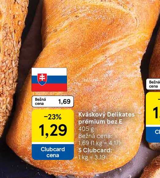 Kváskový Delikates prémium bez E, 405 g